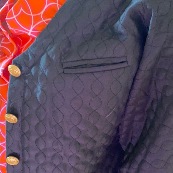 MONDI Jacket Cropped Quilted Black Vintage Size 40 - Picture 3 of 12